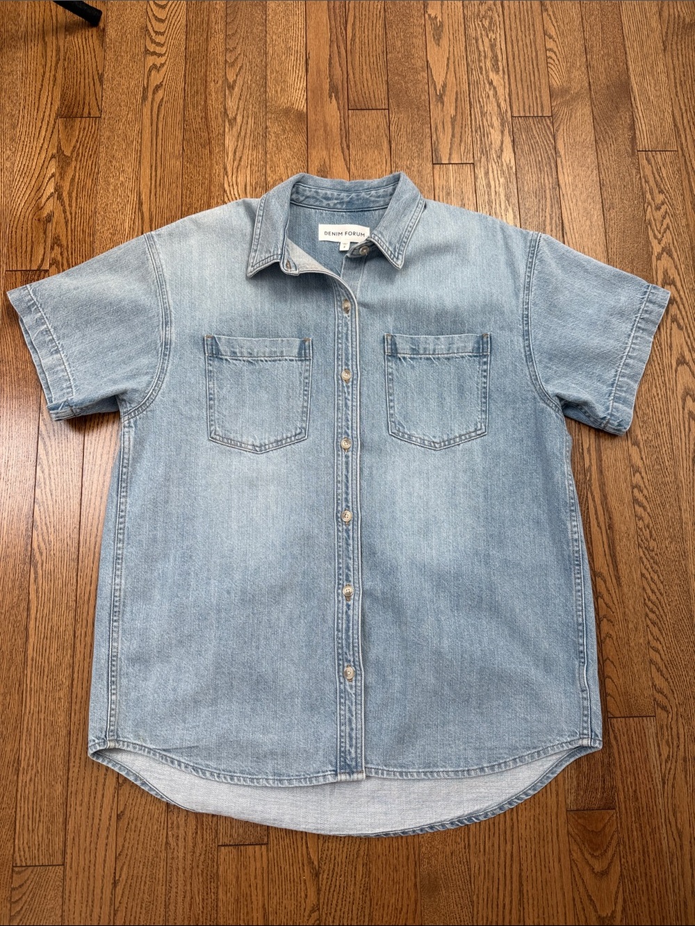 Denim Forum the 90s vintage short sleeve shirt